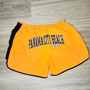 Panama City Beach FL Women's Orange Shorts Sz L
